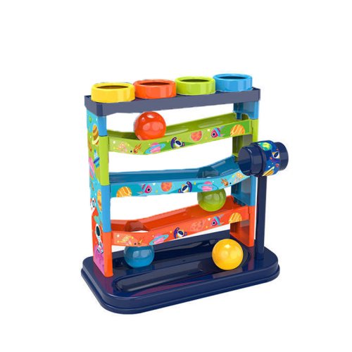 Immagine di Palla impilabile Palla colorata con scorrimento a binario Palla rotolante Giocattoli educativi preco...