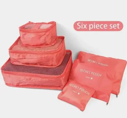 Image de Organisateur de Valise 6 Pièces - Sacs de Rangement Imperméables