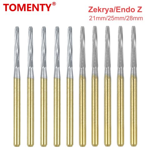 Image of Premium 5-Piece Dental Endo Z Carbide Tungsten Burs Set for High-Speed Handpiece – Precision Tooth Extraction and Root Canal Drills