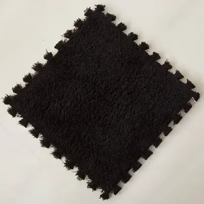 Image de Tapis de Jeu Peluche Douce 30x30cm - Puzzle pour Enfants