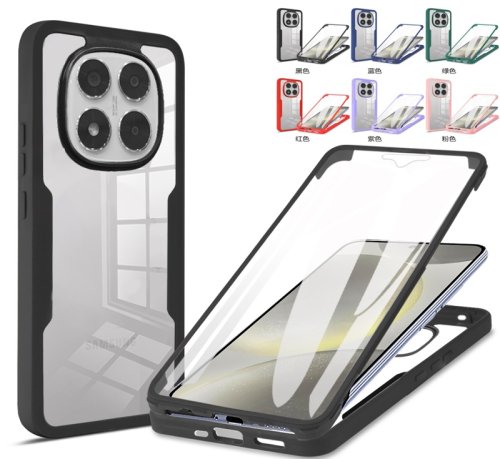 Bild von Stoßfester 360° Schutzhülle für Xiaomi Redmi Note 14 Pro 5G – Transparent & Vollschutz
