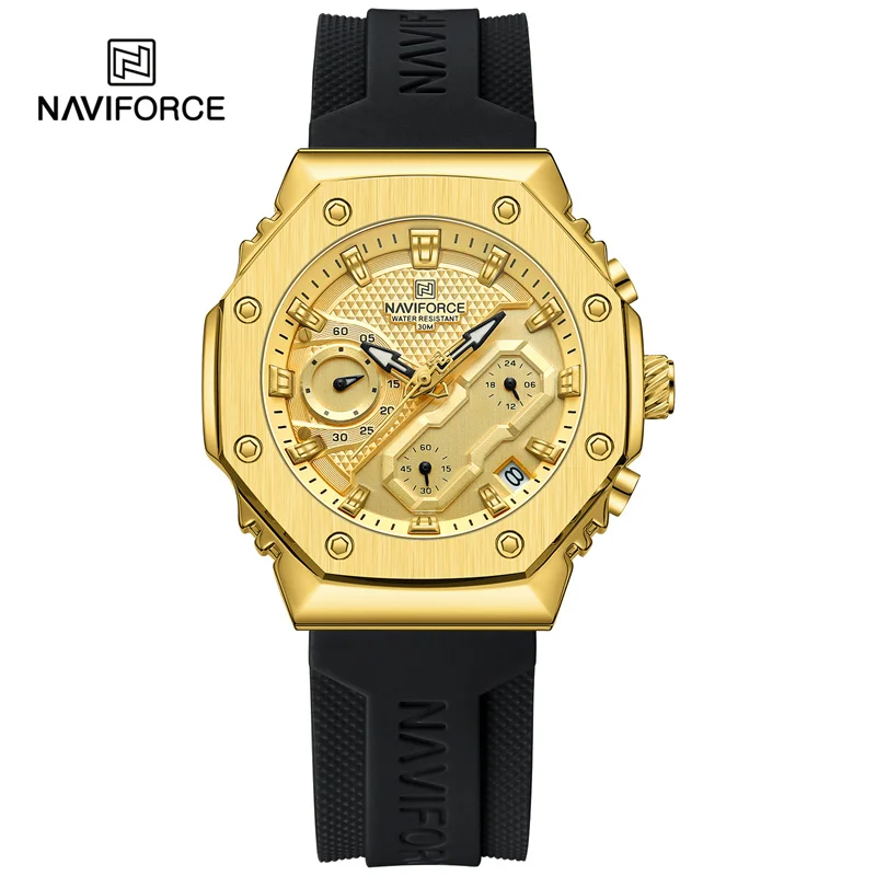 Imagen de Relojes de marca superior NAVIFORCE para mujer, reloj luminoso de lujo resistente al agua para amant...