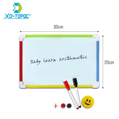 Image de Tableau Blanc Magnétique Enfant - 3 Styles + Gomme Sèche