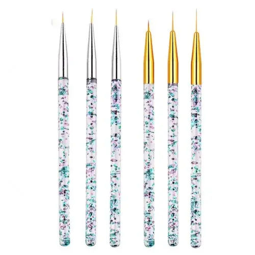 Image de Kit Nail Art 20 Pièces - Brosse & Stylos pour Manucure Créative