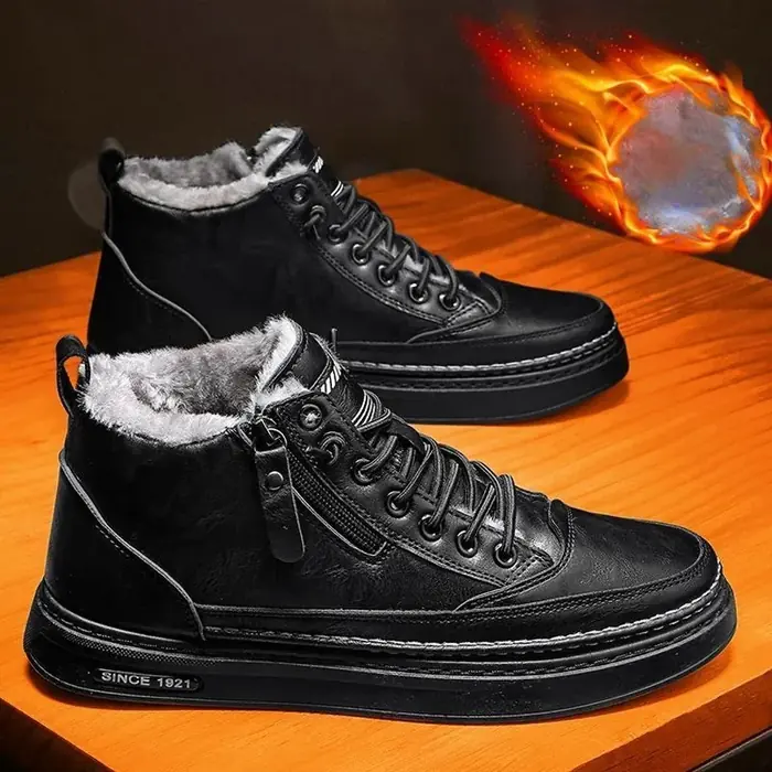Image de Bottes Hiver Homme - Chaudes, Antidérapantes & Confortables