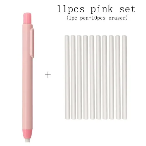 Set van 11 stuks roze