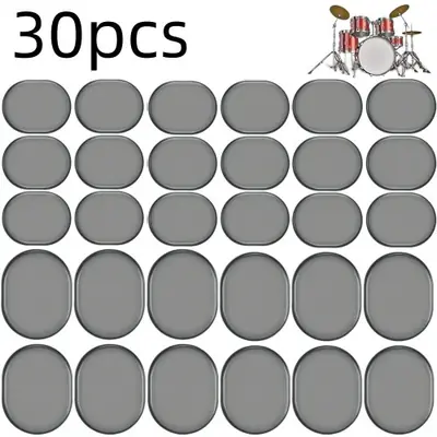 Image de Amortisseurs de Tambour en Gel de Silicone - 30 Pièces