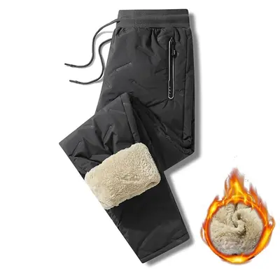 Image de Pantalon Hiver Homme Chauffant en Laine Agneau - Imperméable & Thermique