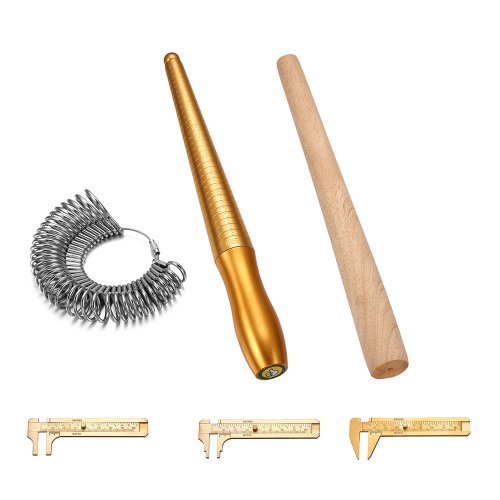Image of Professional Stick Ring Sizer Ring Stick Enlarger Mandrel Gauge Set Finger Sizes Measuring Jewelry Sizing Tools Equipment