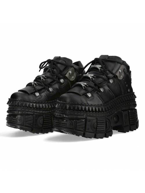 Image de Locomotive Rock - Chaussures Gothiques en Cuir pour Hommes et Femmes