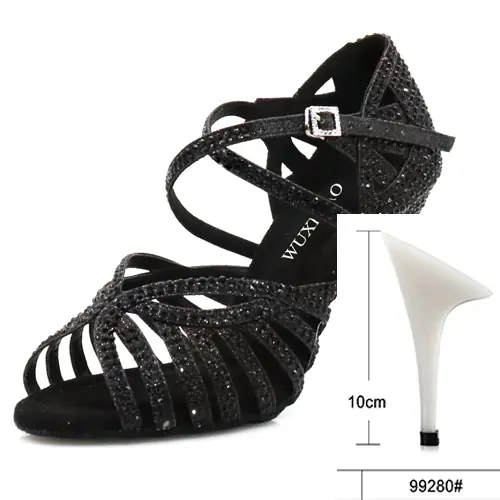 Black heel 10cm