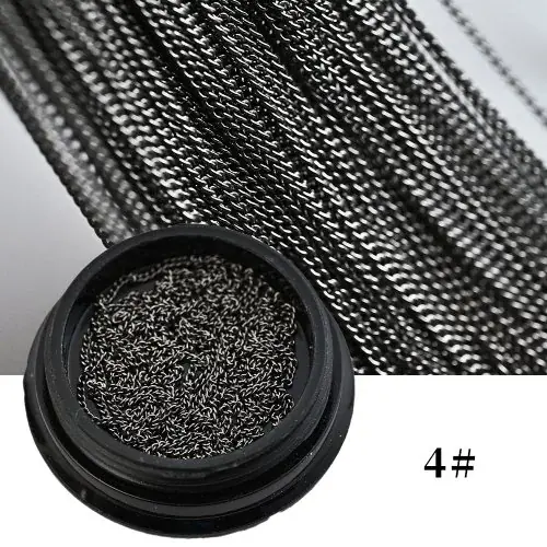 Image de Chaîne Métallique 100cm pour Nail Art - Décoration Ongles Élégante