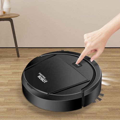 Afbeelding van Slimme Automatische Robotstofzuiger met Droog- en Natreiniging – Oplaadbare Intelligente Veegmachine voor Thuisgebruik