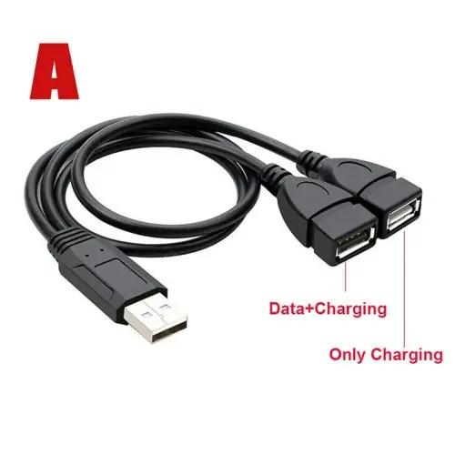 Image de Adaptateur USB 2 Ports - Chargeur Multiprise & Extension OTG