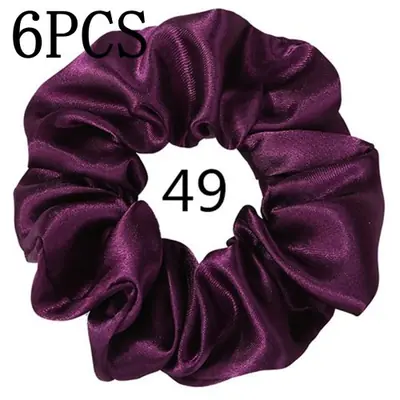 Image de Chouchous Satinés - Lot de 6 pour Cheveux