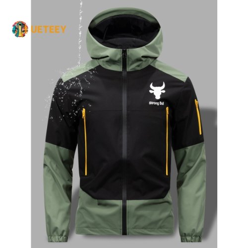 Image de Veste Homme Imperméable Coupe-Vent avec Grandes Poches