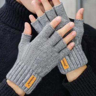 Image de Gants Hiver Sans Doigts - Chauds & Écran Tactile