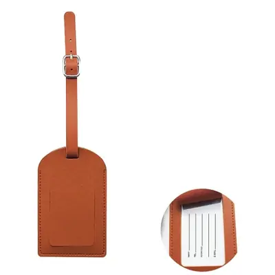 Image de Étiquette de Bagage en Cuir PU - Personnalisable & Résistante