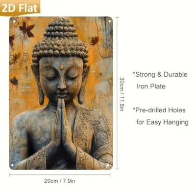 Image de Panneau Mural Bouddha Doré Vintage
