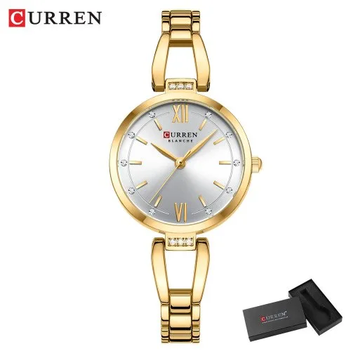 Gold white box
