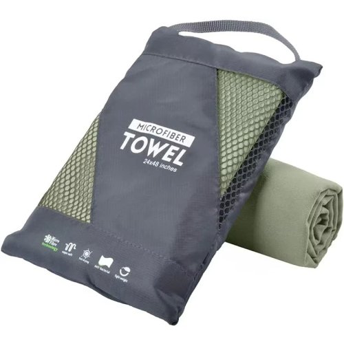 Imagen de Toalla de Microfibra Ultraabsorbente y Rápida Secado, Compacta y Resistente a la Arena para Gimnasio, Playa, Viajes y Natación – Toalla Deportiva Ligera y Portátil