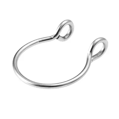 Image de Faux Anneau de Nez en Acier Chirurgical - Style Piercing Sans Perçage
