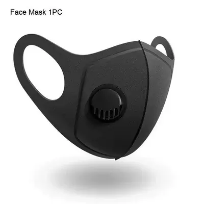 Image de Masque Anti-Poussière PM2.5 Réutilisable - Protection Respiratoire Noire