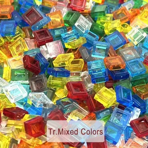Image de Briques Transparentes Colorées 200 Pièces - Jeu de Construction Créatif