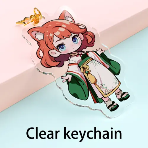 Image de Porte-clés Acrylique personnalisé avec Logo Anime