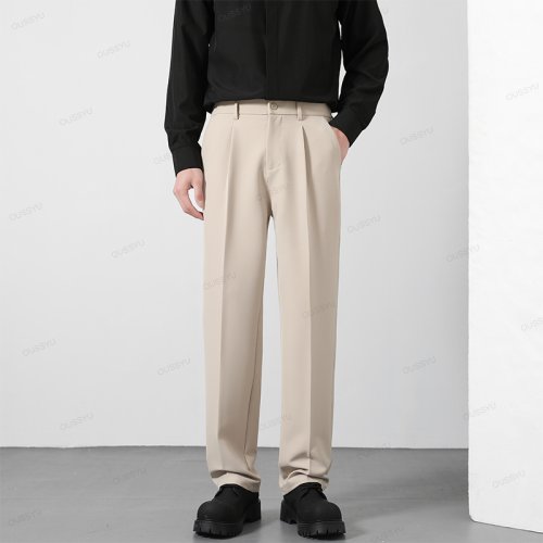 Afbeelding van Stijlvolle Herenbroek met Elastische Taille – Koreaanse Stijl