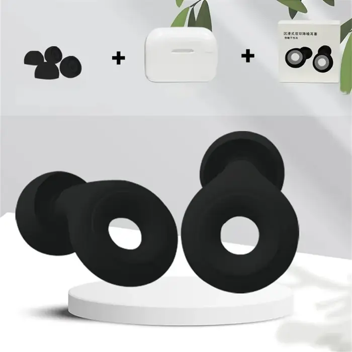 Image de Bouchons d'oreilles en Silicone - Réduction du Bruit & Étanche