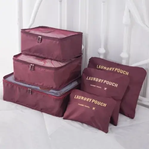 Image de 6 Sacs de Rangement de Voyage en Tissu Oxford