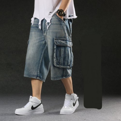 Imagen de Pantalones Cortos Vaqueros Holgados para Hombre 2025