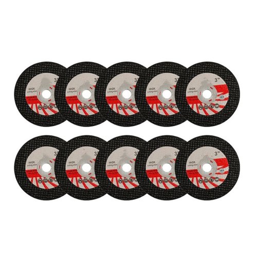 Afbeelding van 10 stuks 3 inch mini slijpschijf van hars, afgesneden slijpschijf 75 mm voor haakse slijper – ideaal voor hout en metaal schuren en snijwerk