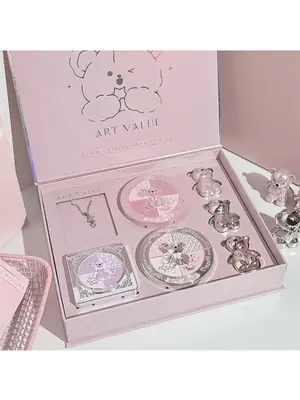 Image de Kit Maquillage Beauté 7 en 1 - Lèvres, Yeux & Joues
