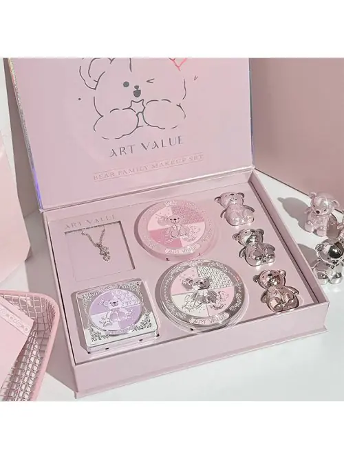 Image de Kit Maquillage Beauté 7 en 1 - Lèvres, Yeux & Joues