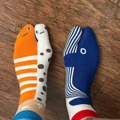 Image de Chaussettes Mi-Tube Drôles & Mignonnes - Style Dessin Animé