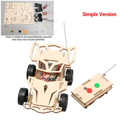 Image de Voiture RC en Bois - Kit Bricolage STEM 4x4