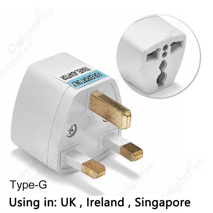 Image de Adaptateur Prise UE vers Royaume-Uni - Convertisseur Électrique Voyage