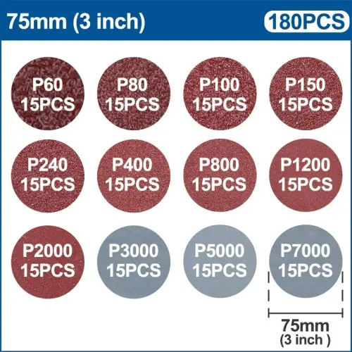 180pcs 3inch Set