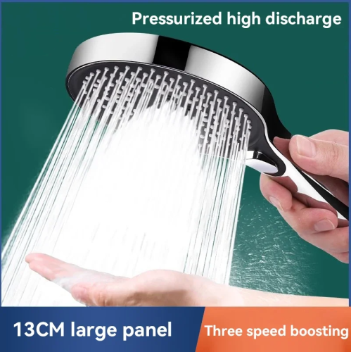 Image of Natural Rainfall Shower System with Large Panel, Boosted Water Flow & 3-Speed Adjustable Settings for Ultimate Bathroom Relaxation