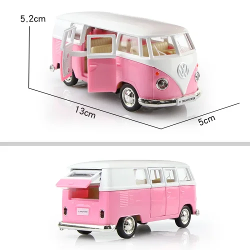 Bild von 1/36 Diecasts Volkswagen Miniature Cars VW T1 Bus Toys Alloy Diecasts Scale Metal Collection Cars Models Vehicles Kids Toy Cars