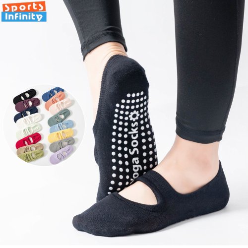 Image de Chaussettes de Yoga Anti-Dérapantes pour Femmes