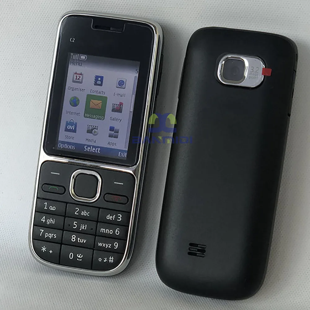 Immagine di Telefono Cellulare Originale C2 C2 01 con Tastiera Ebraica, Russa e Araba - Modello 2G/3G Sbloccato senza Supporto USB per Contatti