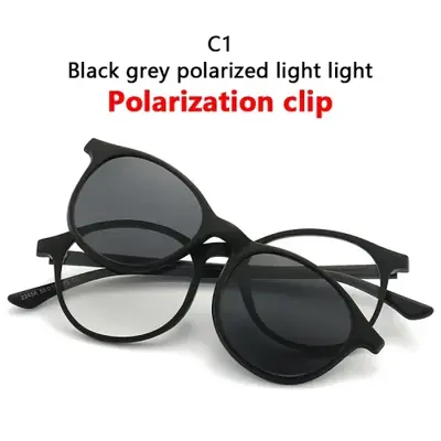 Image de Lunettes de Soleil Clip Magnétique 6 en 1 - Polarisation & Correction