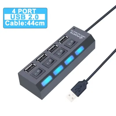Image de Hub USB 3.0 7 Ports avec Interrupteur - Étendre Vos Connexions Facilement