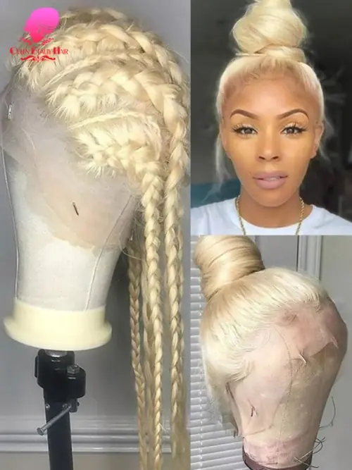 Image de Perruque Full Lace 360 Blonde Naturelle - Cheveux Humains