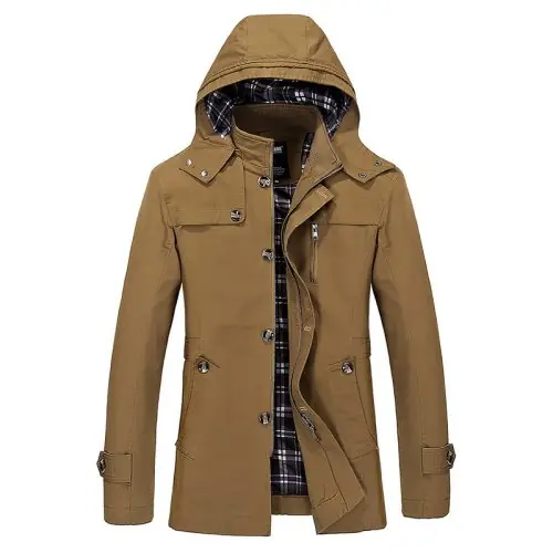 Image de Manteau Long à Capuche Homme Grande Taille - Style Coréen