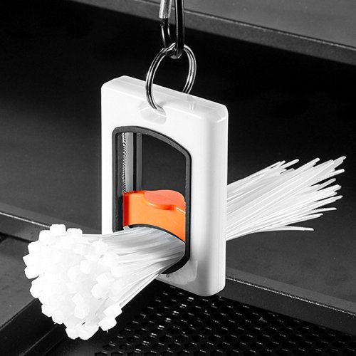 Immagine di Organizzatore Portatile per Fascette per Cavi Fluorescenti con Cerniera – Contenitore Riutilizzabile e Stabile per Archiviazione Ordinata