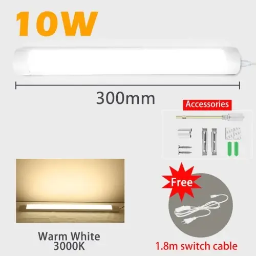 Image de Lampe LED Sous Armoire 1.8m - Éclairage Cuisine & Chambre